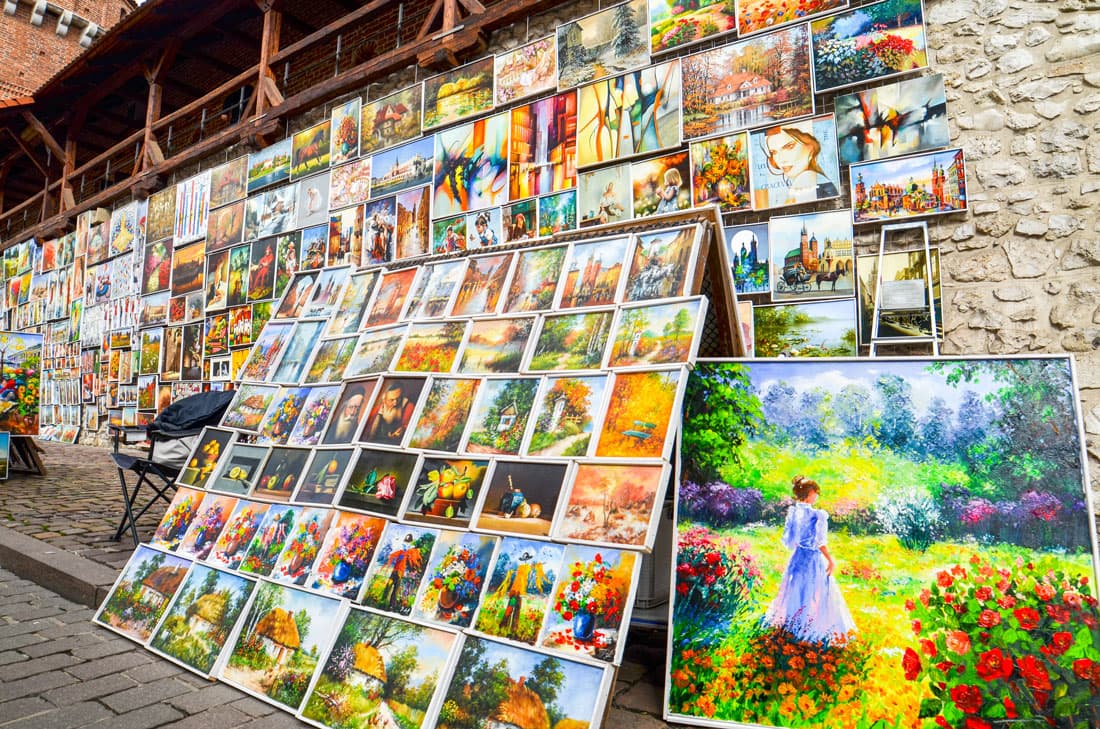 Galerie d'art près de la porte Florian