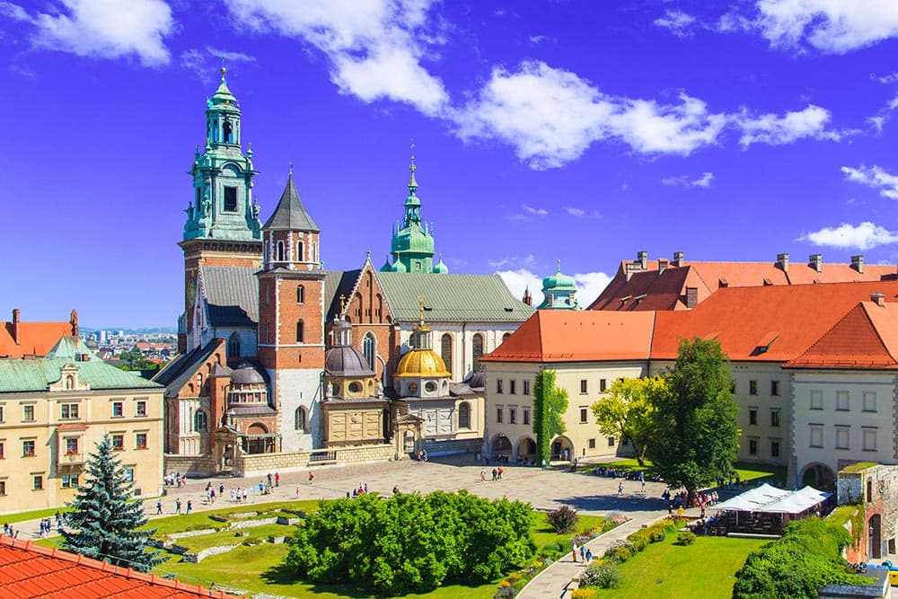 Cracovie Château Wawel Entete