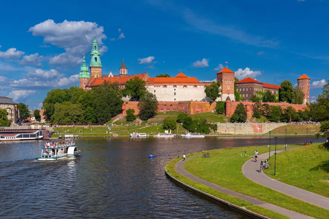 Bateau de croisière sur la Vistule à Cracovie